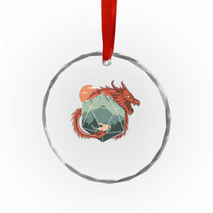 Funny Dragon Tabletop RPG Dice Game Crystal Glass Ornament TS11 Print Your Wear