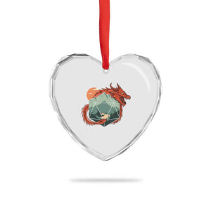Funny Dragon Tabletop RPG Dice Game Heart Crystal Glass Ornament TS11 Print Your Wear