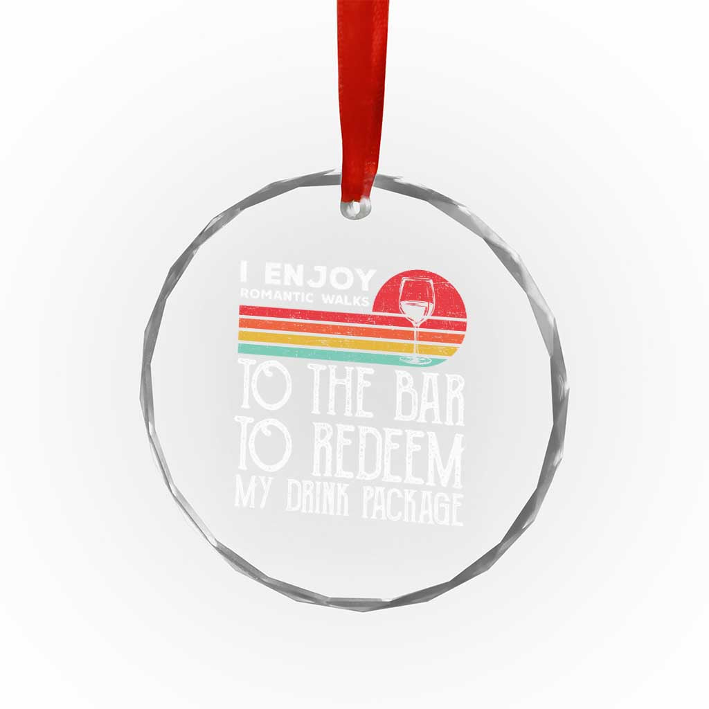 Funny Drinking Cruise Crystal Glass Ornament Funny Drink Package Summer Gift TS10 Print Your Wear