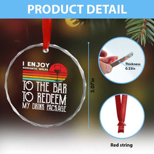 Funny Drinking Cruise Crystal Glass Ornament Funny Drink Package Summer Gift TS10 Print Your Wear