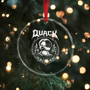 Funny Duck Metal Concert Crystal Glass Ornament Rock Music Quack Meme TS14 Print Your Wear