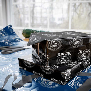 Funny Duck Metal Concert Wrapping Paper Roll Rock Music Quack Meme TS14 Black Print Your Wear