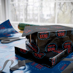 Funny Dump Him Like It's 1776 Wrapping Paper Roll Stars Political Sattire TS11 Black Print Your Wear