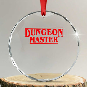 Funny Dungeon Master Crystal Glass Ornament RPG Gamer D20 Tabletop Gaming TS11 Transparent Glass 3'' Circle Print Your Wear