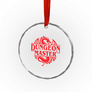 Funny Dungeon Master Crystal Glass Ornament RPG Gamer D20 Tabletop Red Dragon TS11 Print Your Wear