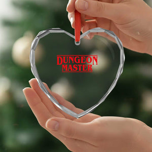 Funny Dungeon Master Heart Crystal Glass Ornament RPG Gamer D20 Tabletop Gaming TS11 Print Your Wear