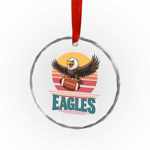 Funny Eagle Football Fan Crystal Glass Ornament Retro Vintage Style TS12 Print Your Wear