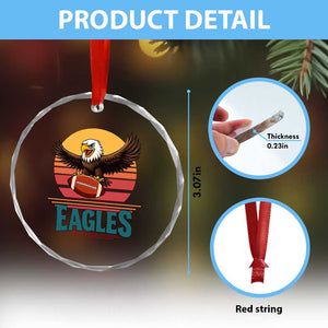 Funny EFF Retro Vintage Style Football Lover Gift Crystal Glass Ornament TS12 Print Your Wear