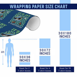Funny Earth Day Wrapping Paper Roll Its My B-Earthday TS14 Print Your Wear