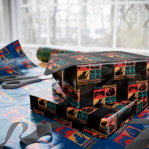 Funny Easily Distracted By Guinea Pigs And Gaming Wrapping Paper Roll Game Lover Gift TS12 Black Print Your Wear
