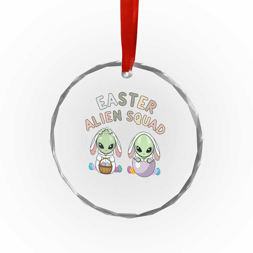 Funny Easter Alien Squad Bunny Ears Gift Crystal Glass Ornament TS12 Print Your Wear
