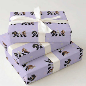 Funny Easter Bunny Bigfoot Mothman Wrapping Paper Roll Cryptid Lover Gift TS12 Violet Print Your Wear