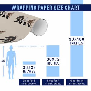 Funny Easter Bunny Bigfoot Mothman Wrapping Paper Roll Cryptid Lover Gift TS12 Print Your Wear