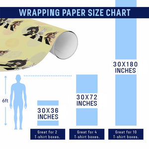 Funny Easter Bunny Bigfoot Mothman Wrapping Paper Roll Cryptid Lover Gift TS12 Print Your Wear