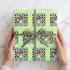 Funny Easter Bunny Wrapping Paper Roll I Said A Hip Hop The Hippity To The Hip Hip Hop TS14 Lime Print Your Wear