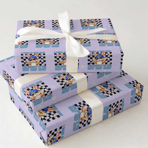 Funny Easter Bunny Wrapping Paper Roll I Said A Hip Hop The Hippity To The Hip Hip Hop TS14 Violet Print Your Wear