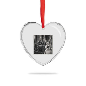 Funny Easter Bunny Selfie Heart Crystal Glass Ornament Bigfoot Jersey Devil Chupacabra Egg Hunt TS12 Print Your Wear