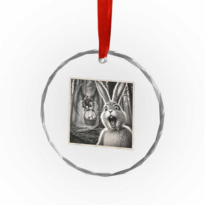 Funny Easter Bunny Selfie Mothman Egg Hunt Crystal Glass Ornament TS12 Print Your Wear
