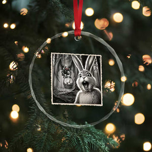 Funny Easter Bunny Selfie Mothman Egg Hunt Crystal Glass Ornament TS12 Print Your Wear