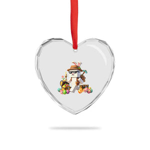Funny Easter Day Bunny Miner Egg Video Game Heart Crystal Glass Ornament TS11 Print Your Wear