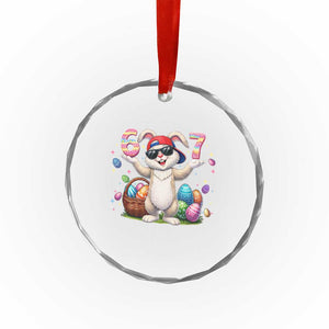 Funny Easter Day Six Seven 67 Bunny Boys Kids Crystal Glass Ornament TS11 Print Your Wear