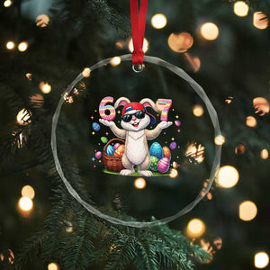 Funny Easter Day Six Seven 67 Bunny Boys Kids Crystal Glass Ornament TS11 Print Your Wear