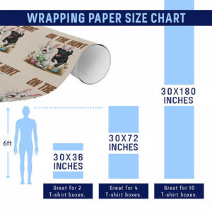 Funny Easter Labrador Bunny Ears Wrapping Paper Roll On The Hunt TS12 Print Your Wear