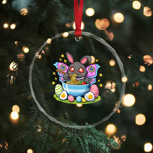 Funny Easter Mothman Eating Ramen Crystal Glass Ornament Cryptid Lover Gift TS12 Print Your Wear