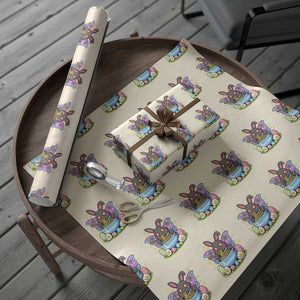 Funny Easter Mothman Eating Ramen Wrapping Paper Roll Cryptid Lover Gift TS12 Beige Print Your Wear