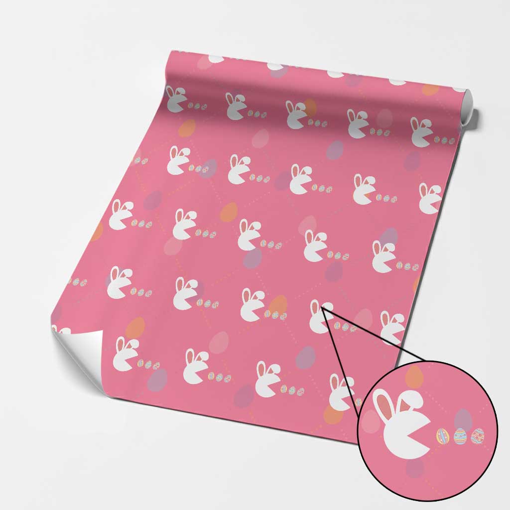 Funny Easter Wrapping Paper Roll Bunny Gamer Egg Hunter TS14 Pink Print Your Wear