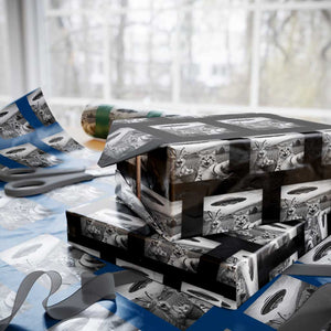 Funny Easter Wrapping Paper Roll Christian Cat Selfie Bunny Meme TS14 Black Print Your Wear