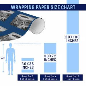 Funny Easter Wrapping Paper Roll Christian Cat Selfie Bunny Meme TS14 Print Your Wear