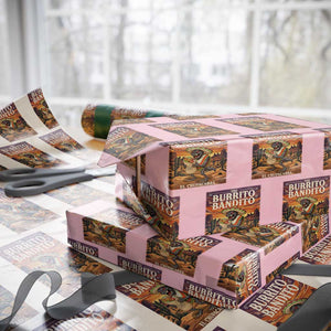 Funny El Chupacabra Burrito Bandito Wrapping Paper Roll Cinco De Mayo Gift TS12 Light Pink Print Your Wear