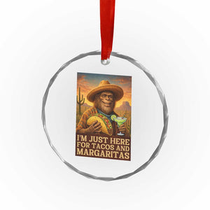 Funny El Squatcho Cinco De Mayo Crystal Glass Ornament Just Here For Tacos And Margaritas TS12 Print Your Wear