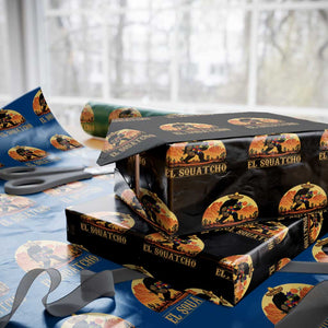 Funny El Squatcho Cinco De Mayo Fiesta Gift Wrapping Paper Roll TS12 Black Print Your Wear