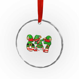Funny Elf Dab Six Seven Meme Crystal Glass Ornament Christmas Trending 67 Gift TS12 Print Your Wear