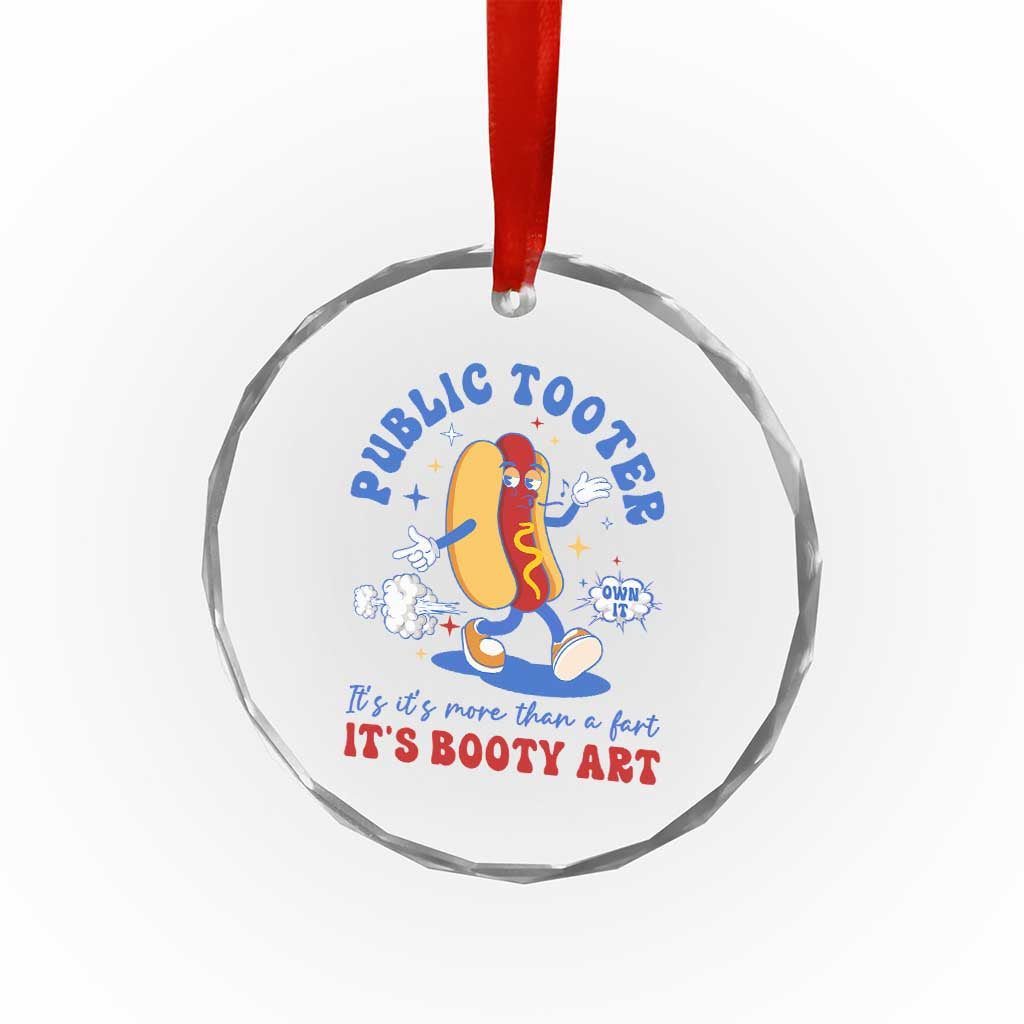 Funny Embarrassing Crystal Glass Ornament Public Tooter It's More Than A Fart Inappropriate TS10 Print Your Wear