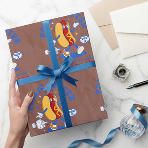 Funny Embarrassing Wrapping Paper Roll Public Tooter It's More Than A Fart Inappropriate TS10 Mocha Print Your Wear