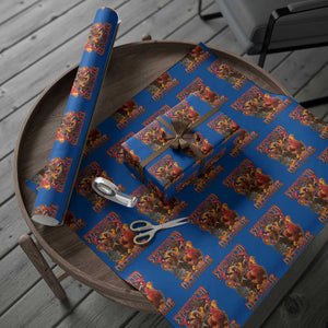 Funny Experienced Cock Handler Wrapping Paper Roll Inappropriate Adult Humor Chicken TS11 Blue Print Your Wear
