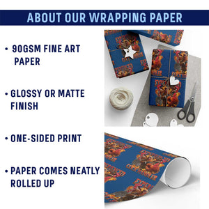 Funny Experienced Cock Handler Wrapping Paper Roll Inappropriate Adult Humor Chicken TS11 Print Your Wear