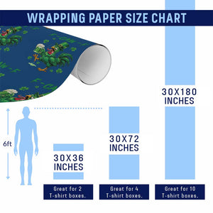 Funny F Caw F Chicken St Patricks Day Wrapping Paper Roll Irish Beer Drinking Shamrock Print TS11 Print Your Wear