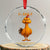 Funny F Caw F Fed Up Chicken Meme Crystal Glass Ornament Sarcastic Bird Humor Mood Swing TS02 Transparent Glass 3'' Circle Print Your Wear