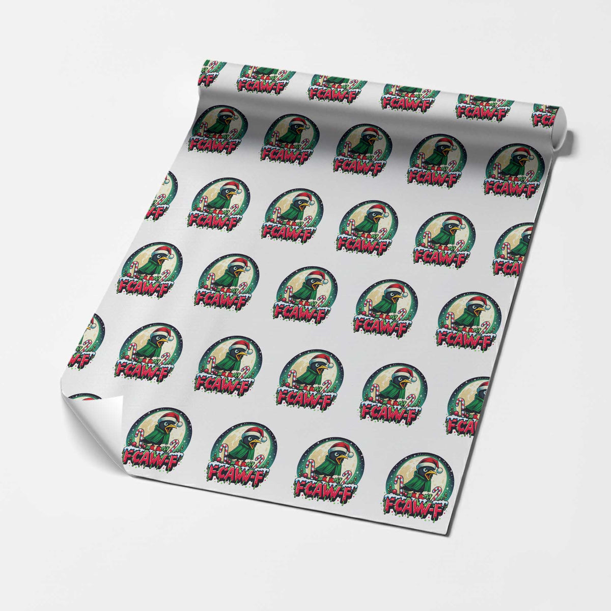 Funny F Caw F Raven Joke Wrapping Paper Roll Holiday Gift TS12 White Print Your Wear