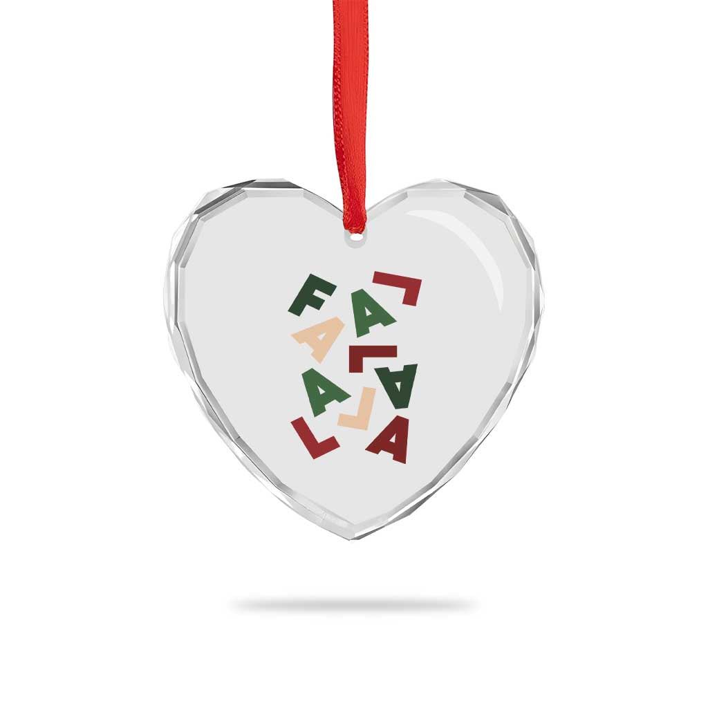 Funny Fa La La 8 Xmas Carol Holiday Heart Crystal Glass Ornament TS11 Print Your Wear