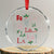 Funny Fa La La 8 Xmas Carol Song Crystal Glass Ornament Holiday Mistletoe TS11 Transparent Glass 3'' Circle Print Your Wear