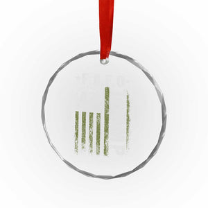 Funny Fafo Crystal Glass Ornament President 47 FDT American Flag TS10 Print Your Wear