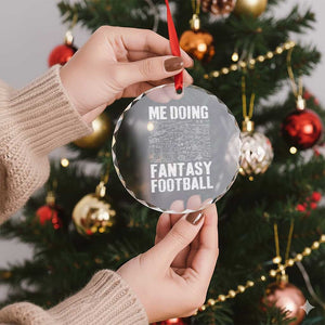 Funny Fantasy Football Crystal Glass Ornament Draft Party Commish FFL Vintage Touchdown Season TS10 Print Your Wear