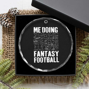 Funny Fantasy Football Crystal Glass Ornament Draft Party Commish FFL Vintage Touchdown Season TS10 Print Your Wear