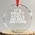 Funny Fantasy Football Crystal Glass Ornament It's Draft Day Do Not Disturb - Print Your Wear