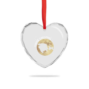 Funny Farmer Christmas Heart Crystal Glass Ornament Xmas Santa Farm Tractor Moon TS11 Print Your Wear
